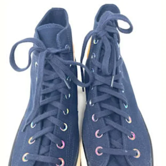 Converse Chuck 70 Shoes Men's HI Obsidian Bold Citron Egret Canvas Size 170491C - Picture 4 of 11